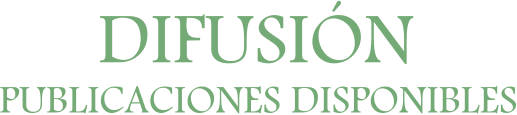 PUBLICACIONES DISPONIBLES DIFUSIÓN